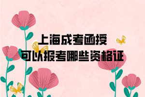 上海成考函授本科可以報考哪些資格證書