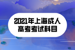 2021年上海成人高考考試科目