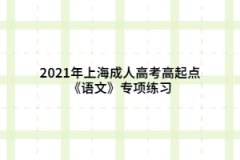 2021年上海成人高考高起點(diǎn)《語(yǔ)文》專項(xiàng)練習(xí)：語(yǔ)音